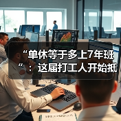 “单休等于多上7年班”：这届打工人开始抵制单休！（图1）