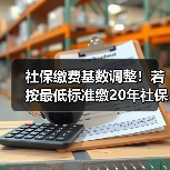 社保缴费基数调整！若按最低标准缴20年社保，退休后能领多少钱？（图2）