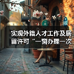 实现外籍人才工作及居留许可“一窗办理一次取证”（图3）
