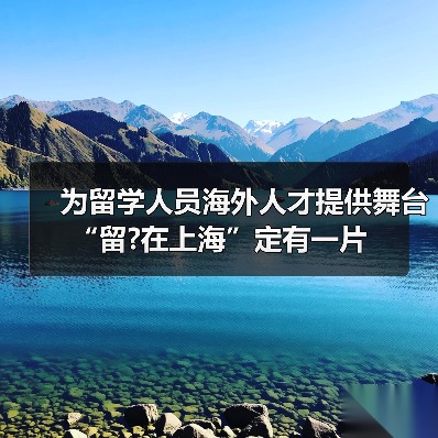 为留学人员海外人才提供舞台 “留?在上海”定有一片（图2）