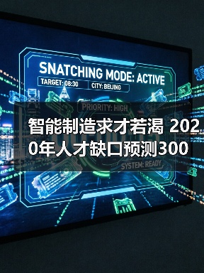 智能制造求才若渴 2020年人才缺口预测300万人（图2）