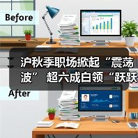 沪秋季职场掀起“震荡波” 超六成白领“跃跃欲试”（图1）