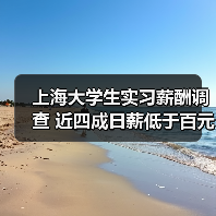 上海大学生实习薪酬调查 近四成日薪低于百元（图2）