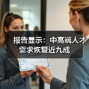 报告显示：中高端人才需求恢复近九成（图1）