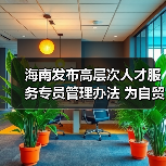 海南发布高层次人才服务专员管理办法 为自贸港建设集（图2）