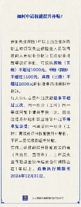 技能提升补贴申请条件与标准：证书等级、次数限制一次讲清(图1)